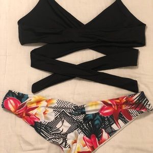 Wrap Top Bikini Set Size Large